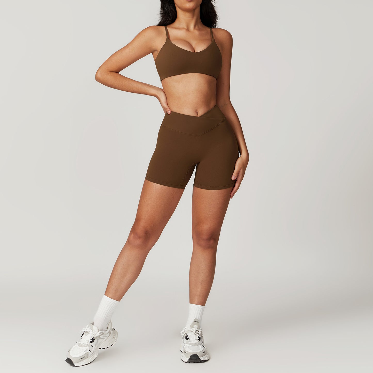 Tight Quick-drying Yoga Suit Women's Running Sports Short Sleeve Back-shaping Workout Clothes